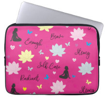 Laptop-Hülle | Mindful Growth Lotus Blumen-Design