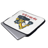 Laptop-Hülle mit Bagger-Motiv: Keep Calm Dig On Laptopschutzhülle (Vorne Knopf)