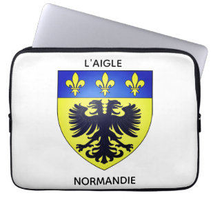 Laptop-Hülle mit dem Wappen von L'Aigle in der Nor Laptopschutzhülle