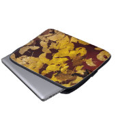 Laptop-Hülle mit gelben Blätter Laptopschutzhülle (Vorne Knopf)