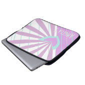 Laptop-Hülle mit Herz Laptopschutzhülle (Vorne Knopf)