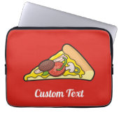 Laptop-Hülle mit Pizzastück-Muster Laptopschutzhülle (Vorderseite)