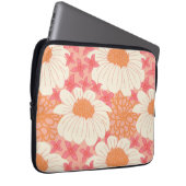Laptop-Hülle mit rosa Blumenmuster Laptopschutzhülle (Vorne Rechts)