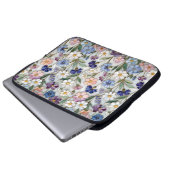 Laptop-Hülle mit Wildblumenmuster Laptopschutzhülle (Vorne Knopf)