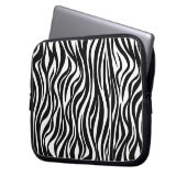 Laptop-Hülle mit Zebramuster Laptopschutzhülle (Vorderseite Links)
