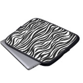 Laptop-Hülle mit Zebramuster Laptopschutzhülle (Vorne Knopf)