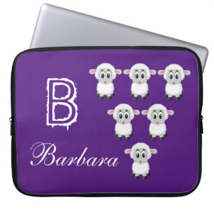 Laptop-Hülle Schaf Lila Laptopschutzhülle