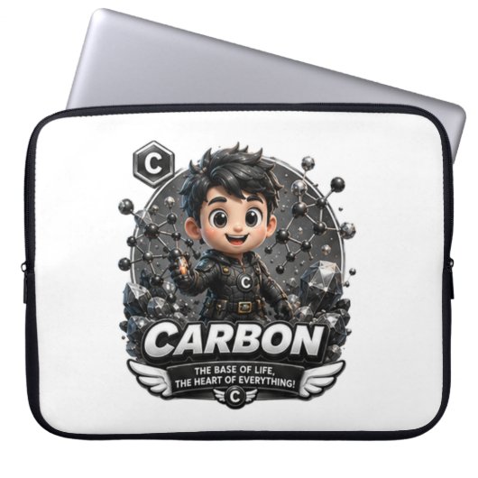 Laptop-Hüllen aus Kohlenstoffelement Laptopschutzhülle (Vorderseite)
