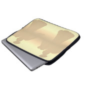 Laptop-Hülse 15": Engels-Silhouette Laptopschutzhülle (Vorne Knopf)