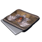 Laptop-Hülse - Flügel des Dampfs Laptopschutzhülle (Vorne Knopf)