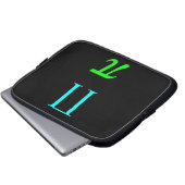 Laptop-Hülse mit alten PU-Symbolen Laptopschutzhülle (Vorne Knopf)