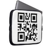 Laptop-Hülse mit QR Code Laptopschutzhülle (Vorne Rechts)