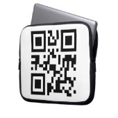 Laptop-Hülse mit QR Code Laptopschutzhülle (Vorderseite Links)