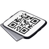 Laptop-Hülse mit QR Code Laptopschutzhülle (Vorne Knopf)