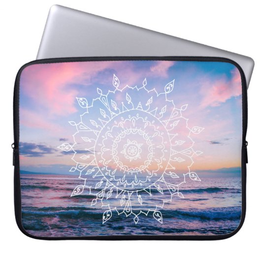 Laptop-Hülse Ozean Boho Mandala-| Laptopschutzhülle (Vorderseite)