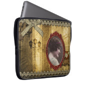 Laptop-Hülse - Steampunk Romance, durch Laptopschutzhülle (Vorne Rechts)