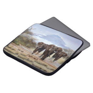 Laptop-Hülse von Kilimanjaro Elefanten Laptopschutzhülle