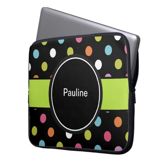 Laptop-Hülsen-Kasten-Monogramm 15 Zoll Laptopschutzhülle (Vorderseite Links)