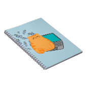 Laptop-Katze Notizblock (Rechte Seite)