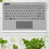 Laptop Keys 2026 Kalender Nähen Schriftart Tee Geschirrtuch (Gefaltet)