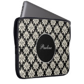 Laptop-Monogramm Sleeves Damast (Vorne Rechts)