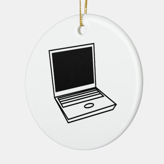 Laptop PC Keramikornament (Links)