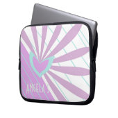 Laptop Pouch mit Herz Laptopschutzhülle (Vorderseite Links)