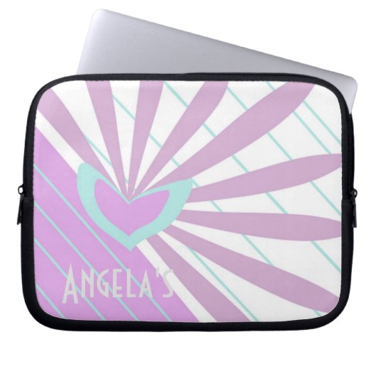 Laptop Pouch mit Herz Laptopschutzhülle (Vorderseite)