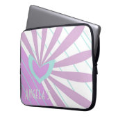 Laptop Pouch w/a Heart Laptopschutzhülle (Vorderseite Links)