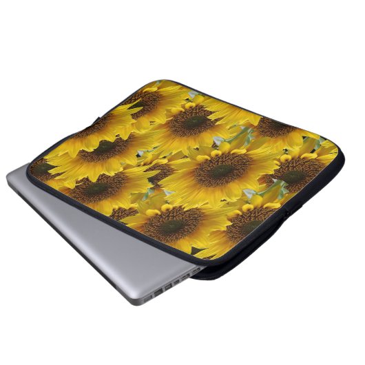 Laptop-Schläfchen Blumenblume Laptopschutzhülle (Vorne Knopf)