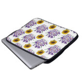 Laptop-Schläfchen Blumenblume Laptopschutzhülle (Vorne Knopf)