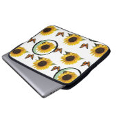 Laptop-Schläfchen Blumenblume Laptopschutzhülle (Vorne Knopf)