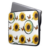 Laptop-Schläfchen Blumenblume Laptopschutzhülle (Vorderseite Links)