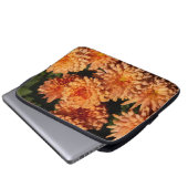 Laptop-Schläfchen mit farbenfrohen gelben Blumen Laptopschutzhülle (Vorne Knopf)