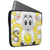 Laptop-Schläfenschlauch Sun Wolken gelb Laptopschutzhülle (Vorne Rechts)