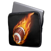 Laptop-Sieb 13" Flaming-Fußball Laptopschutzhülle (Vorderseite Links)
