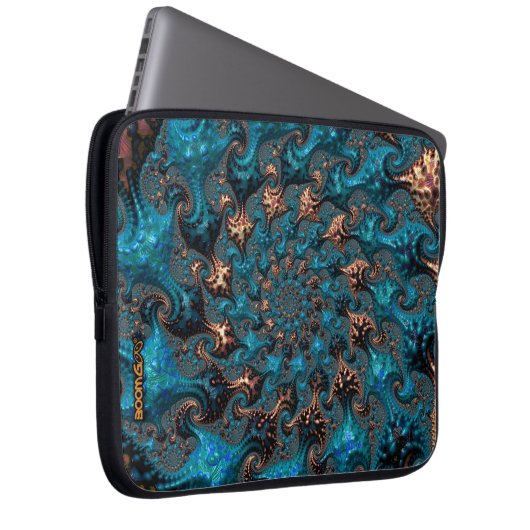 Laptop-Sieb (15") - F1203 "Mondlichtkorallen" 3 Laptopschutzhülle (Vorne Rechts)