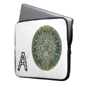 Laptop-Sieb Aztec Green Laptopschutzhülle (Vorderseite Links)