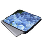 Laptop-Sieb - Blue Hydrangea Laptopschutzhülle (Vorne Knopf)