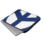 Laptop-Sieb, Blue & White Peace Laptopschutzhülle (Vorne Knopf)