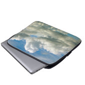Laptop-Sieb - Cumulus-Wolken Laptopschutzhülle (Vorne Knopf)