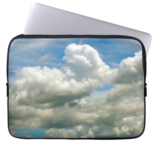 Laptop-Sieb - Cumulus-Wolken Laptopschutzhülle (Vorderseite)