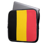 Laptop-Sieb der belgischen Flagge Laptopschutzhülle (Vorderseite Links)