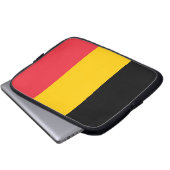 Laptop-Sieb der belgischen Flagge Laptopschutzhülle (Vorne Knopf)