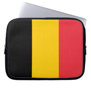 Laptop-Sieb der belgischen Flagge Laptopschutzhülle
