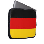 Laptop-Sieb der deutschen Flagge Laptopschutzhülle (Vorne Rechts)