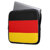 Laptop-Sieb der deutschen Flagge Laptopschutzhülle (Vorderseite Links)