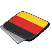 Laptop-Sieb der deutschen Flagge Laptopschutzhülle (Vorne Knopf)