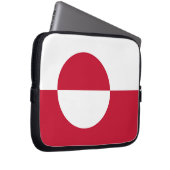 Laptop-Sieb der grönländischen Flagge Laptopschutzhülle (Vorne Rechts)