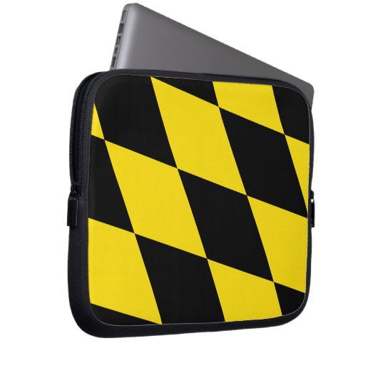 Laptop-Sieb der Münchener Flagge Laptopschutzhülle (Vorne Rechts)